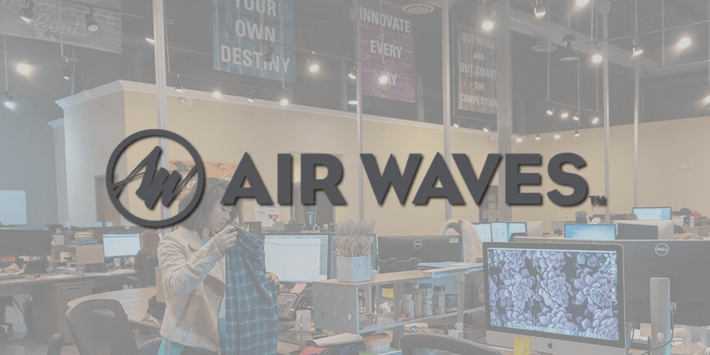 Air Waves Logo and Distribution Center