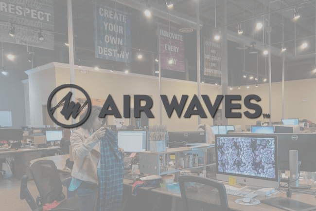 Air Waves Logo and Distribution Center