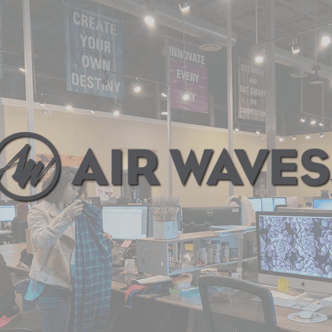 Air Waves Logo and Distribution Center