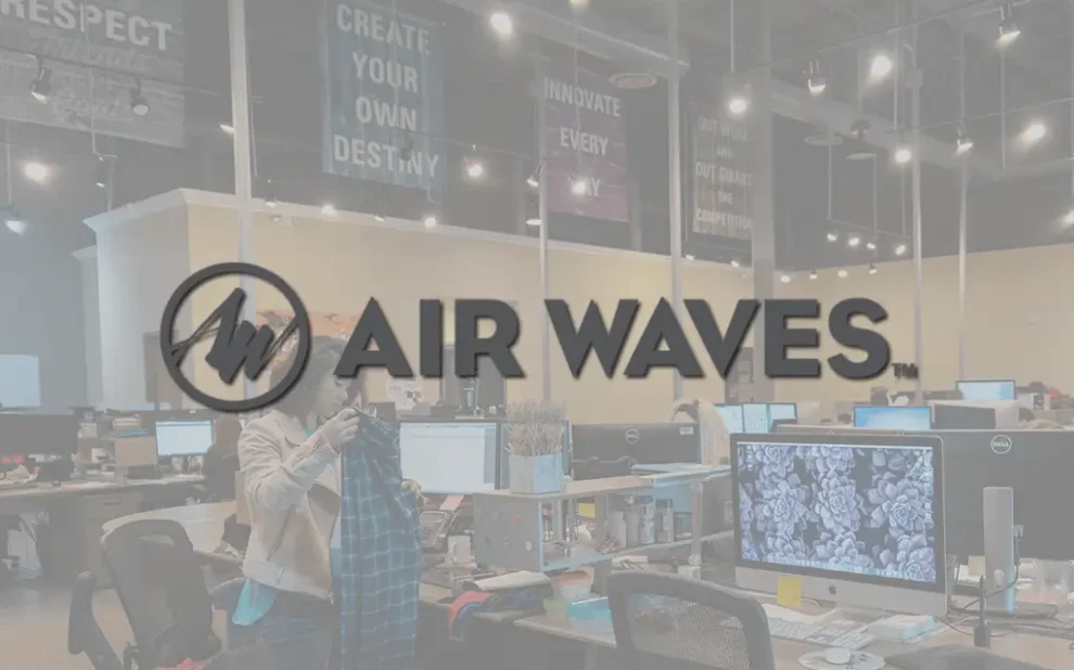 Air Waves Logo and Distribution Center