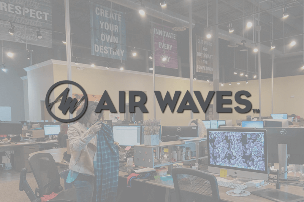 Air Waves Logo and Distribution Center